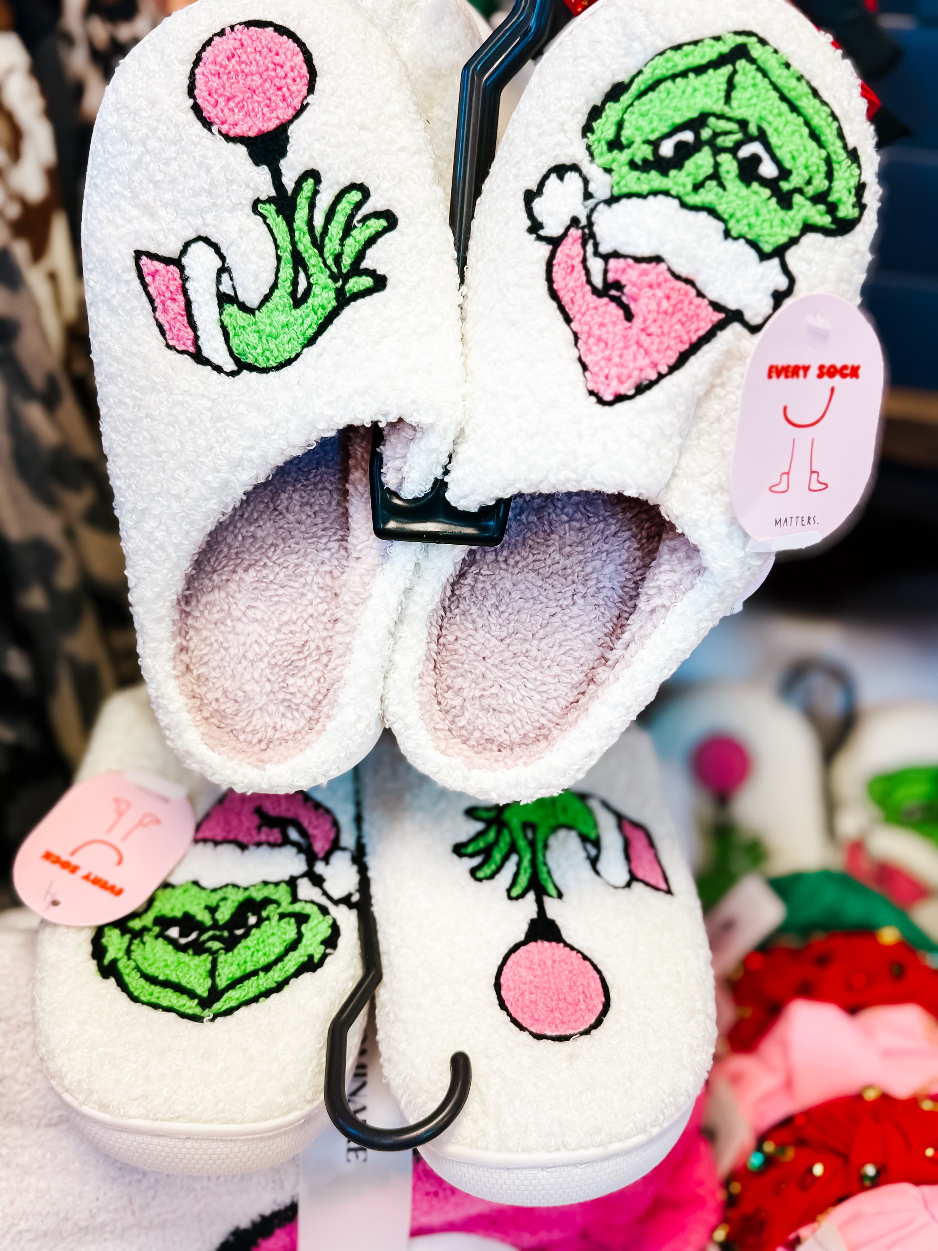 CHRISTMAS THE MEAN ONE GRINCH SLIPPERS