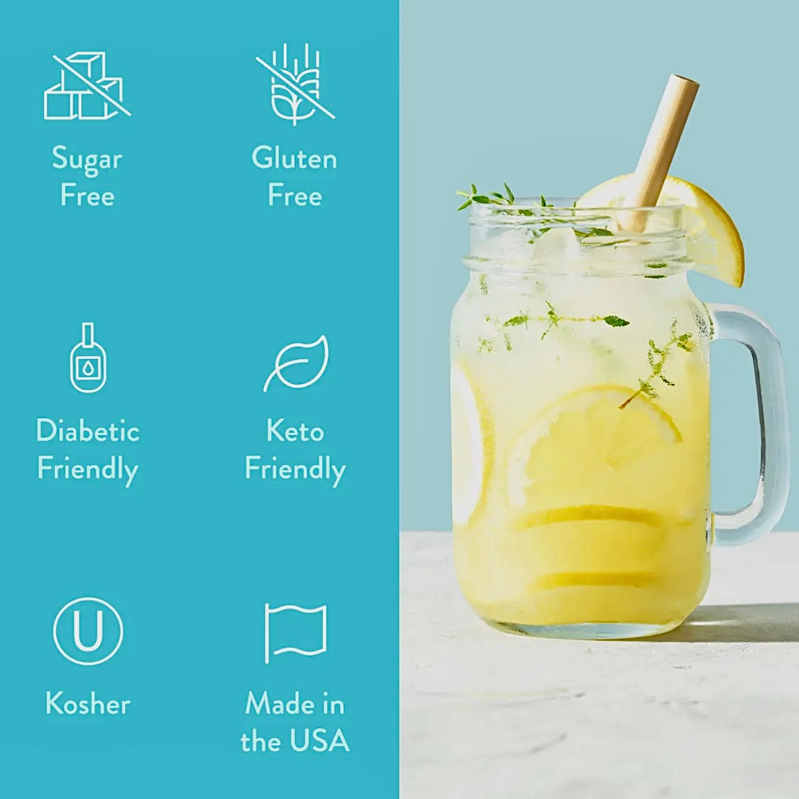 LEMONADE FLAVOR SYRUP CONCENTRATE JORDAN'S SKINNY MIXES SYRUPS