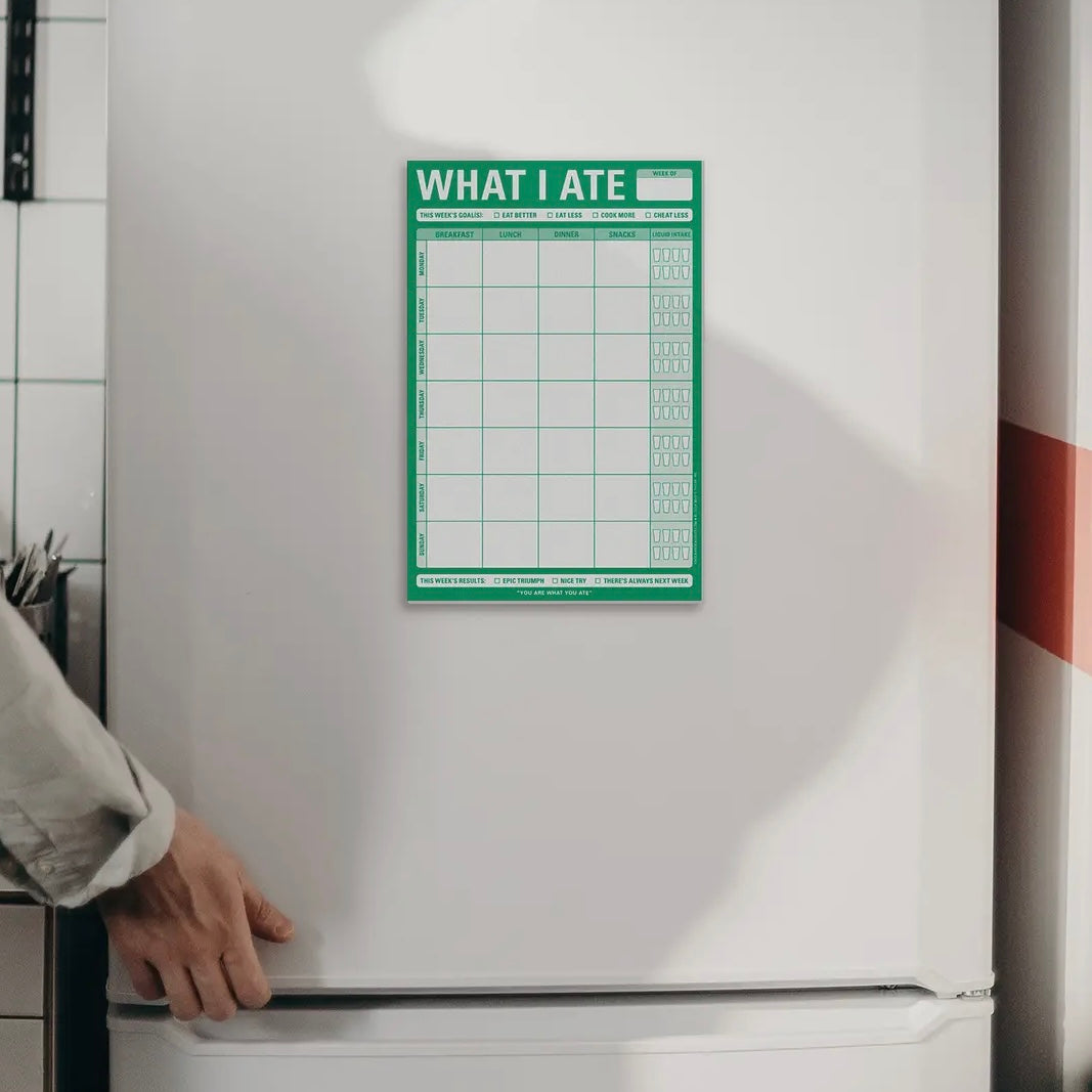 WHAT I ATE PAD (FOOD TRACKER) GREEN