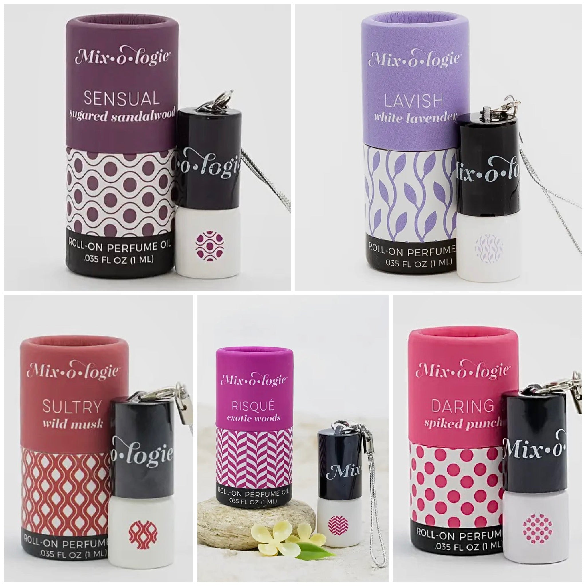 MIXOLOGIE MINI ROLL ON PERFUME KEYCHAIN