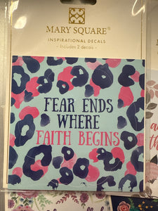 FLOWER SHAPE MARY SQUARE DECALS PACK OF 2 - SALE
