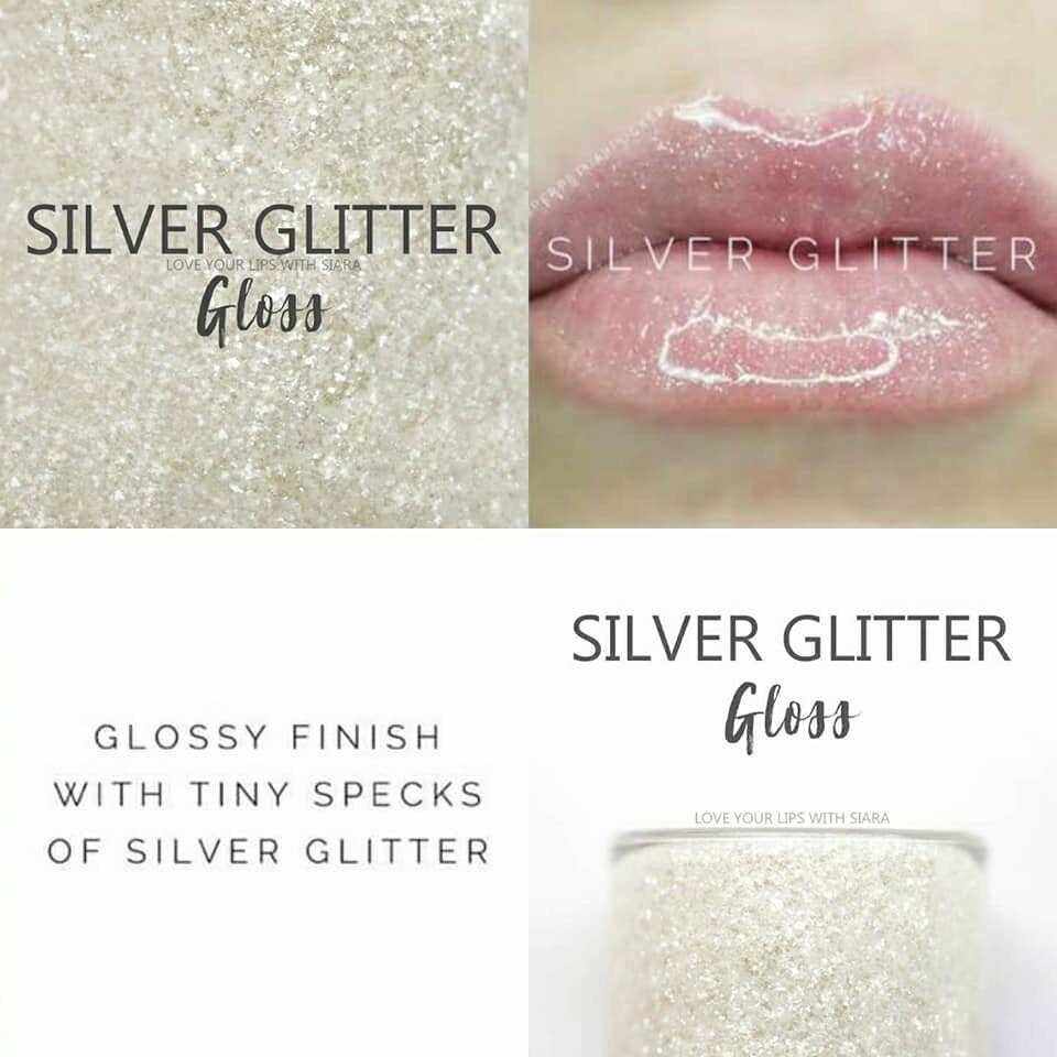 SILVER GLITTER LIPSENSE GLOSS