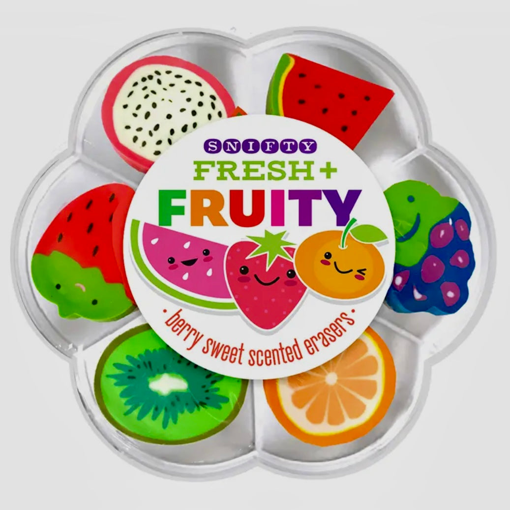 FRESH & FRUITY SCENTED ERASER SET