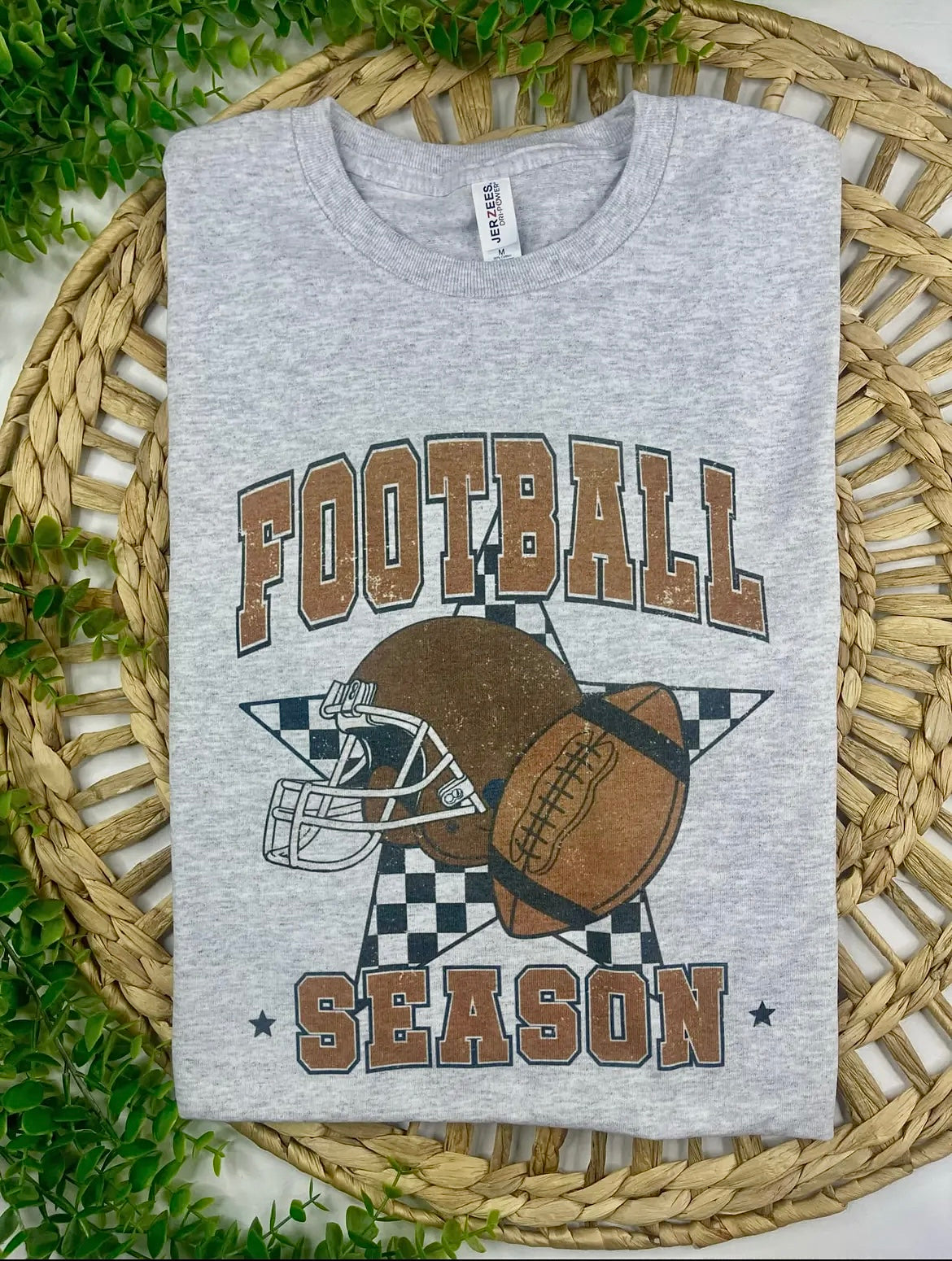 FOOTBALL SEASON GREY TEE