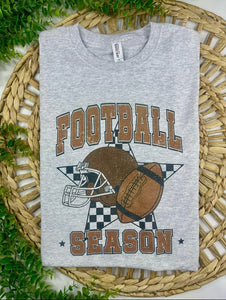 FOOTBALL SEASON GREY TEE