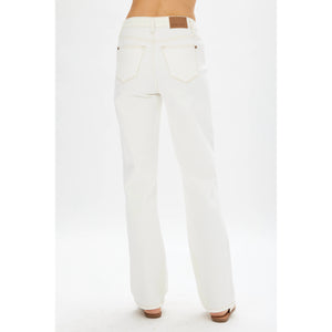 WHITE JUDY BLUE STRAIGHT FIT HIGH WAIST DENIM- SIZE 22w