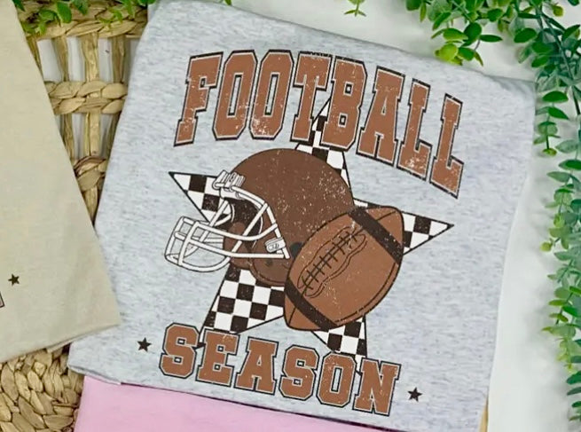 FOOTBALL SEASON GREY TEE