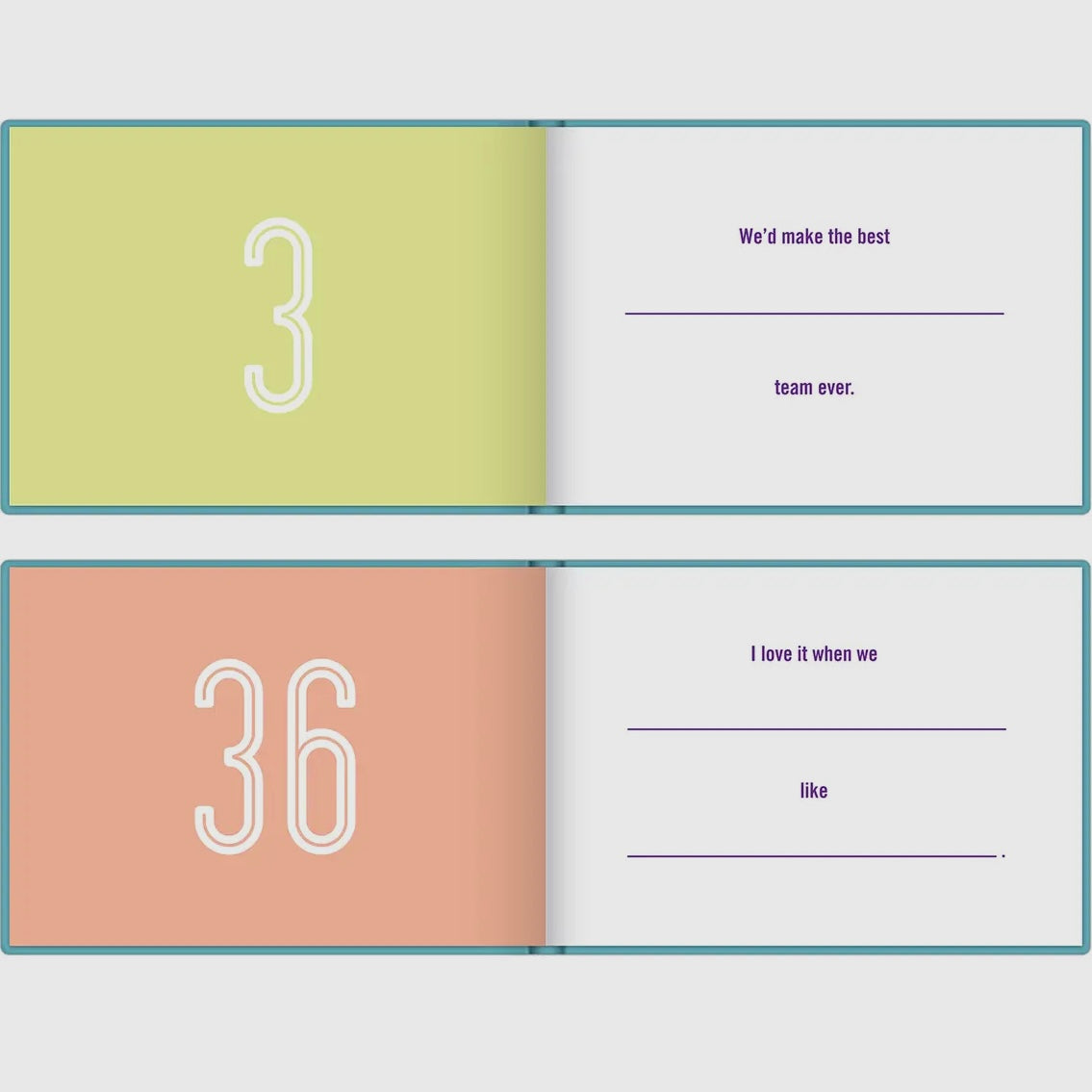 WHAT I LOVE ABOUT US *FILL IN THE LOVE* BOOK