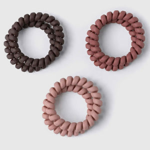 CRUSH KINDA SPIRALING COIL HAIR TIES PACK OF 6