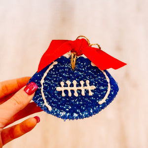 Football Aqua Di Gio Blue & Red Ribbon Freshie