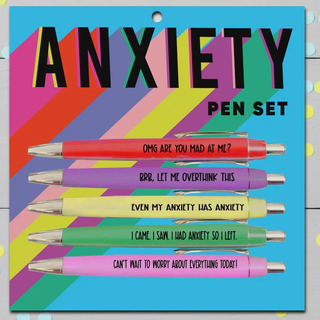 FUN CLUB SET OF 5 PENS WITH SAYINGS