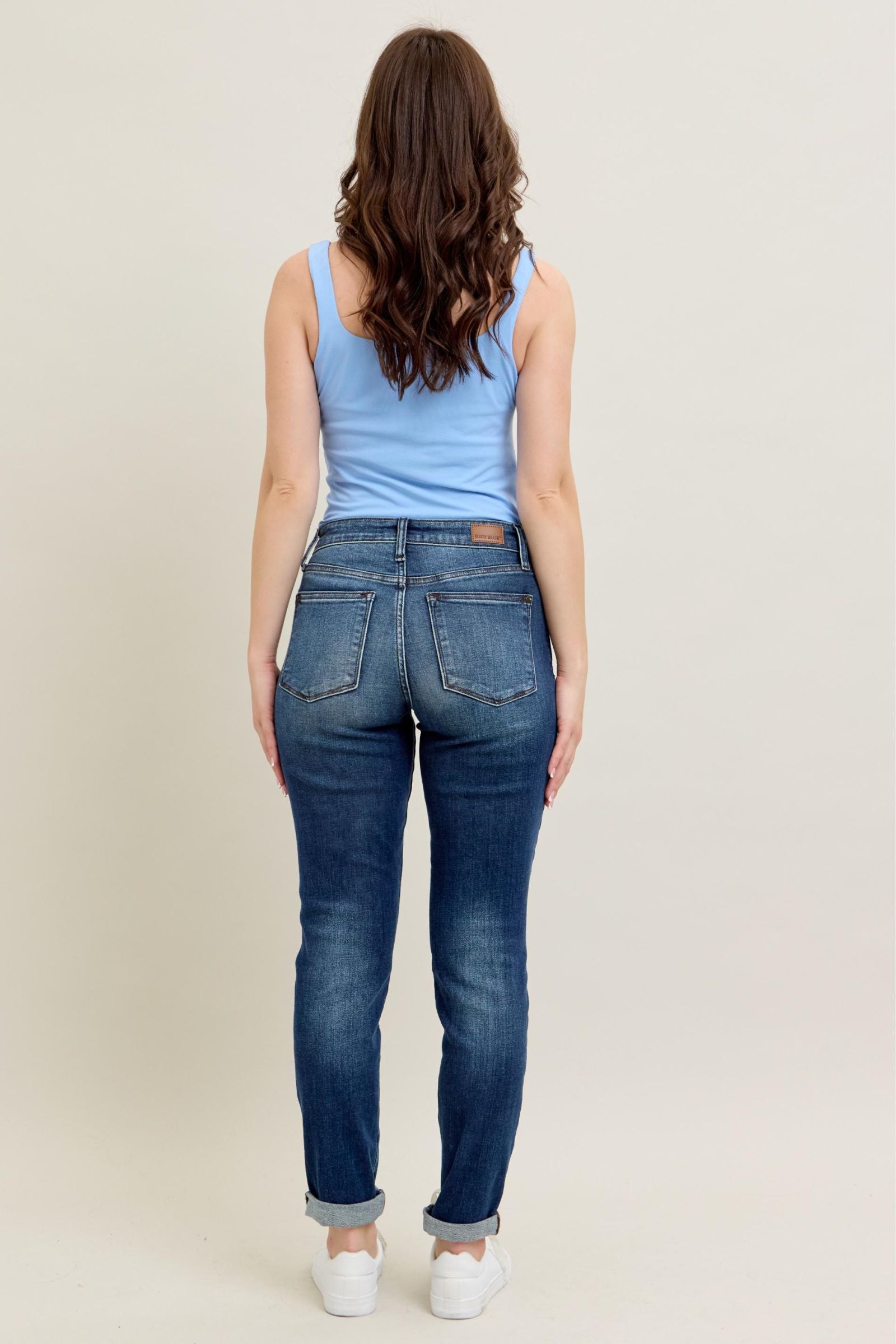 CORE SLIM FIT CUFFED DARKWASH JUDY BLUE DENIM-PLUS