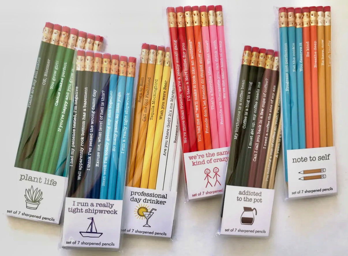 QUOTABLE PENCIL SETS