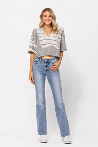 LIGHT WASH CORE MID RISE BOOT CUT JUDY BLUE DENIM