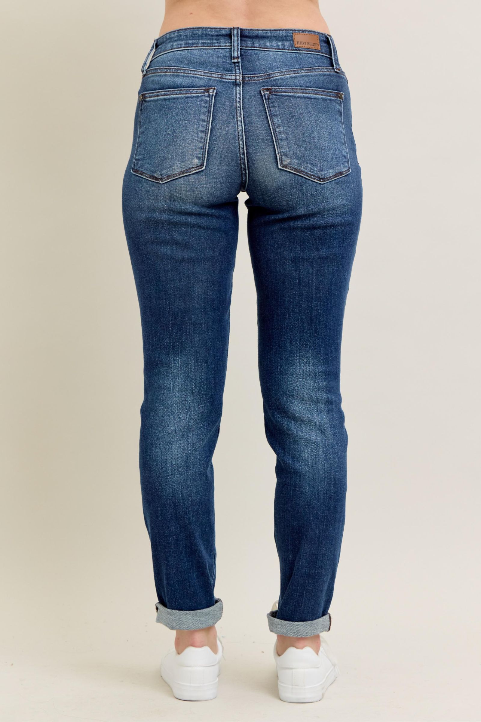 CORE SLIM FIT CUFFED DARKWASH JUDY BLUE DENIM-PLUS