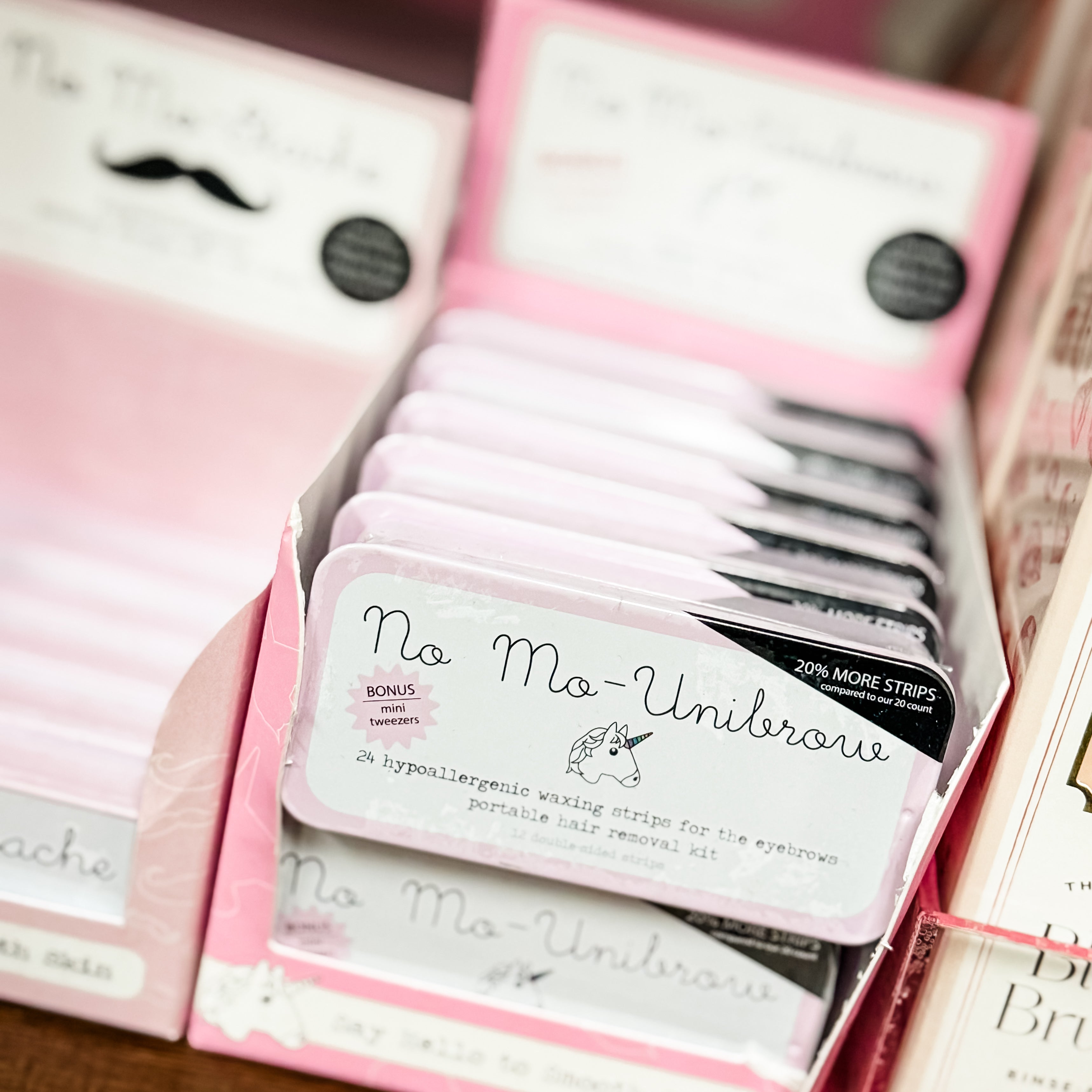 No Mo-Unibrow Portable Brow Wax Kit (24 Strips) NO MO-STACHE