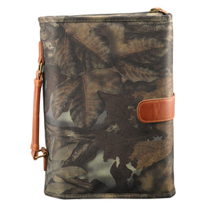 Forest Camouflage Tri Fold Organizer Bible Cover - MEDIUM