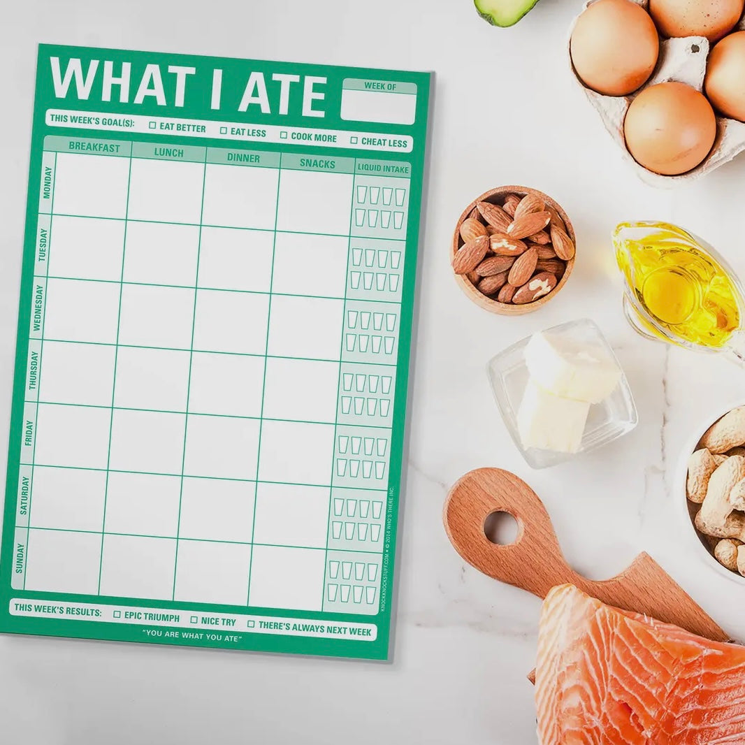 WHAT I ATE PAD (FOOD TRACKER) GREEN