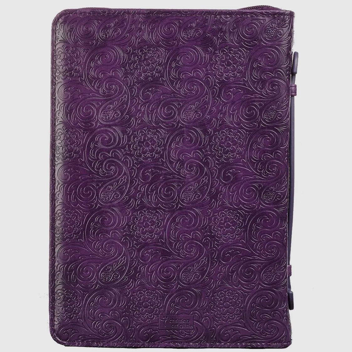 Faith Purple Faux Leather Fashion Bible Cover Hebrews 11:1 - MEDIUM