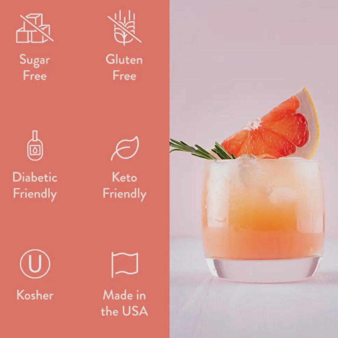 RUBY RED GRAPEFRUIT FLAVOR JORDAN'S SKINNY MIXES SYRUPS