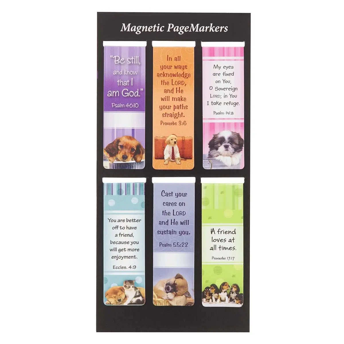 MAGNETIC BOOKMARKS WITH INSPIRATIONAL SAYINGS - SET OF 6