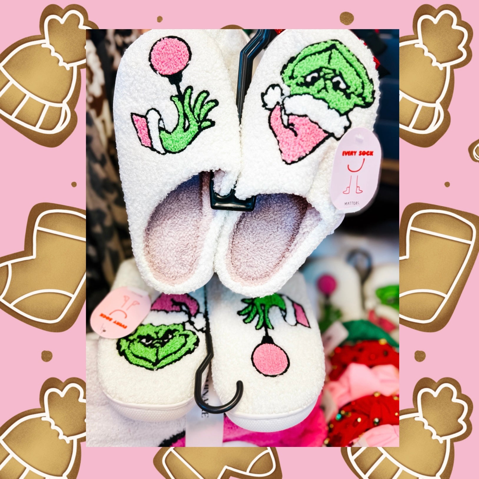 CHRISTMAS THE MEAN ONE GRINCH SLIPPERS