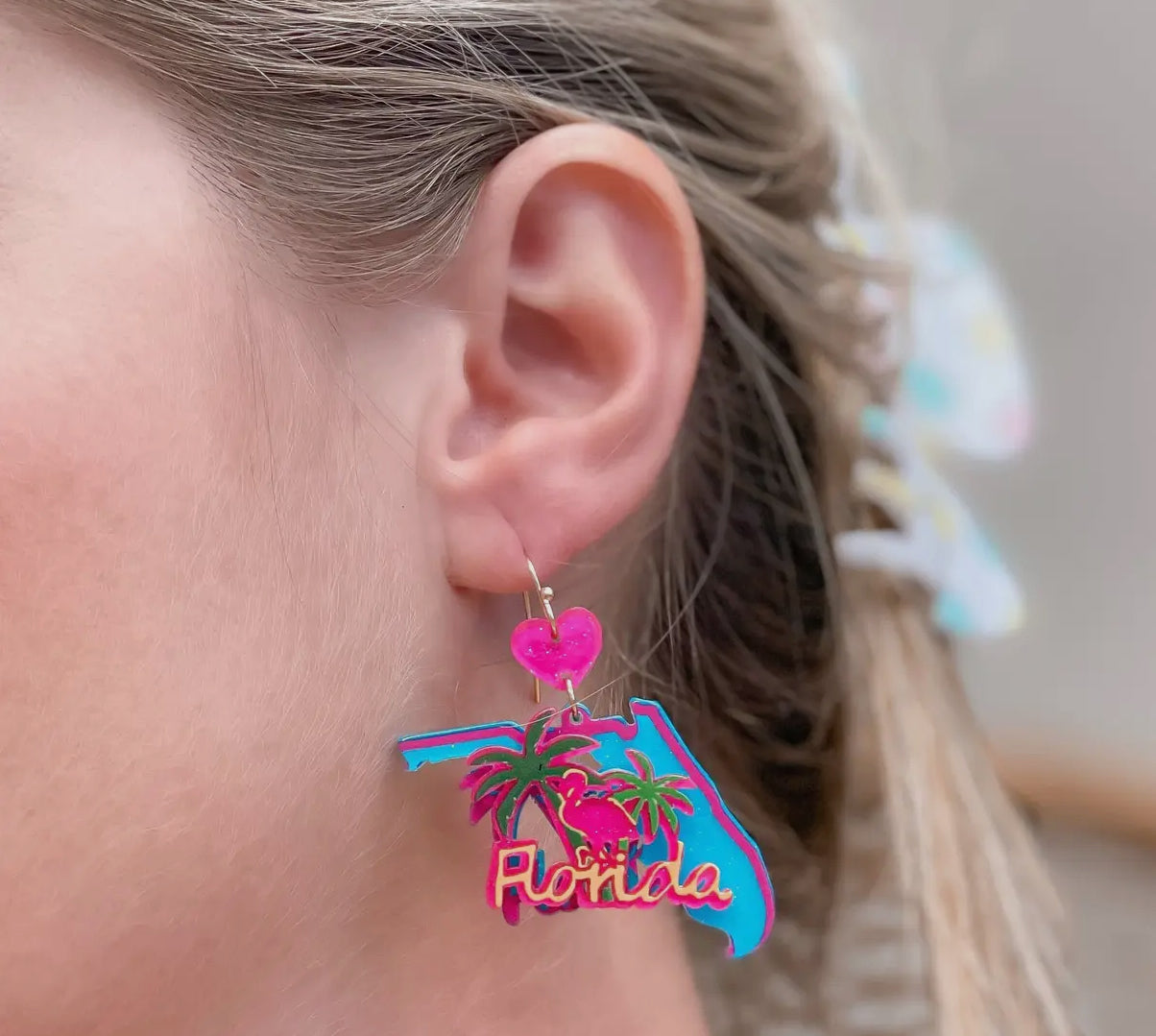 FLORIDA STATE ICON DANGLE EARRINGS BY P.O.