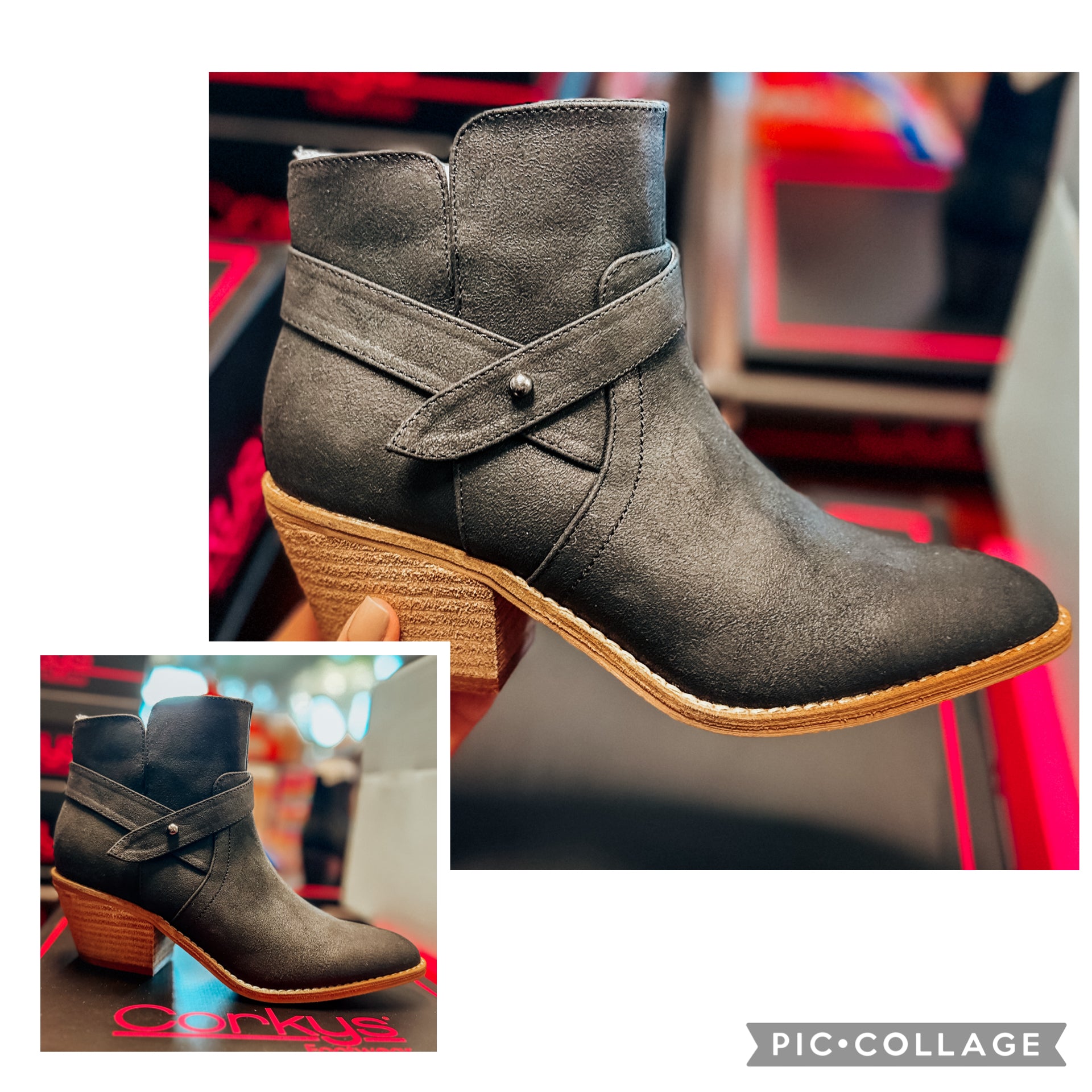 FED UP BLACK CORKYS BOOTIES BOOTS