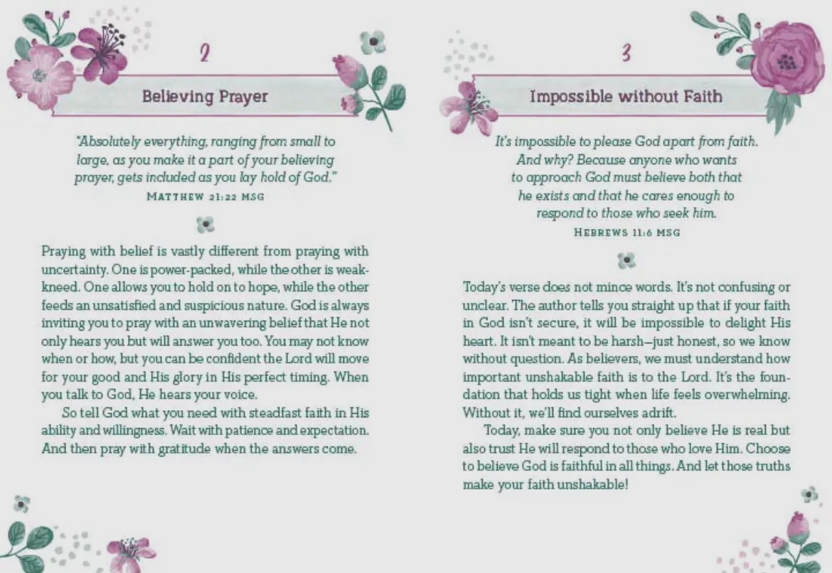 180 BIBLE VERSES FOR AN UNSHAKABLE FAITH DEVOTIONS FOR WOMEN BOOK