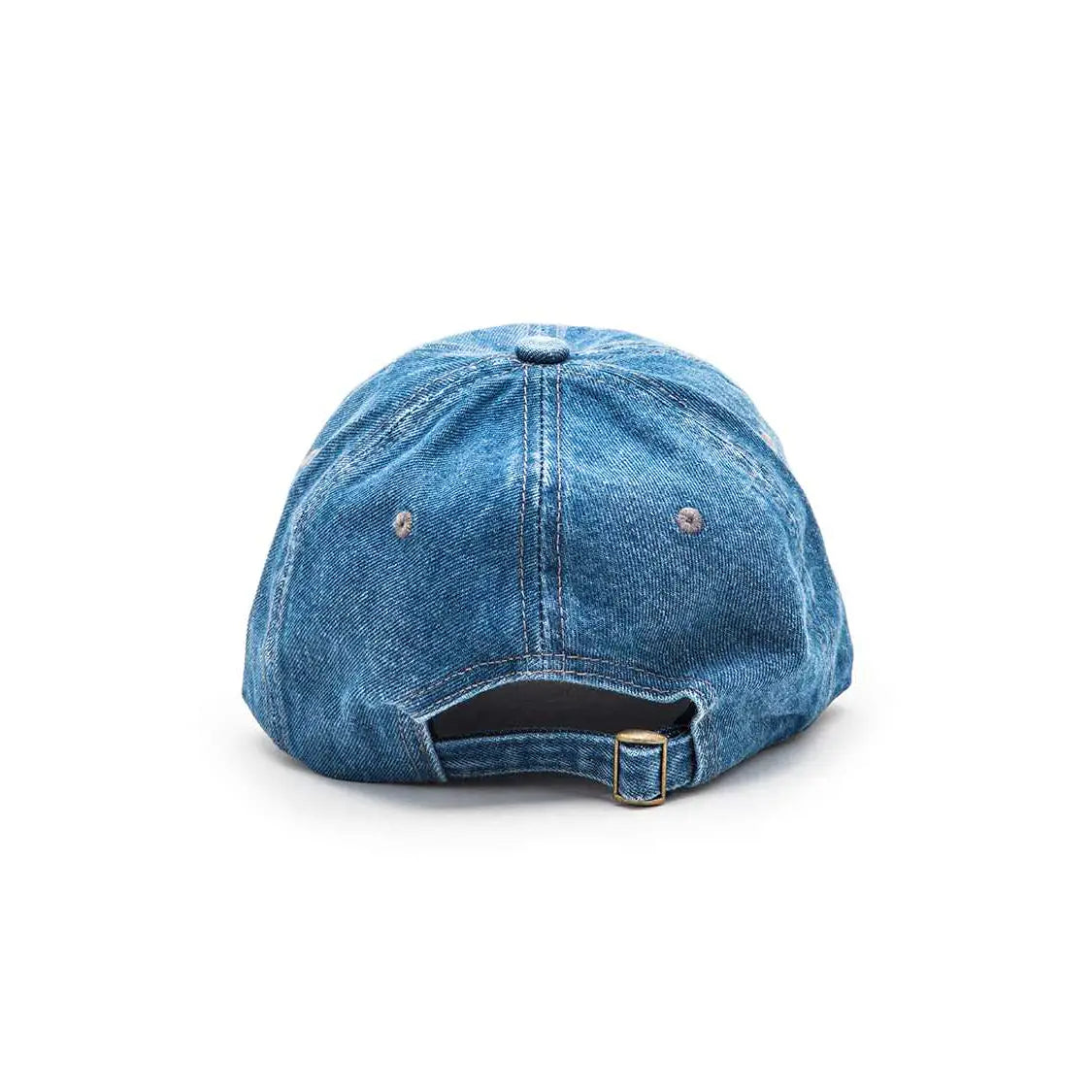 CHENILLE BASEBALL PATCH DENIM BALL CAP HAT