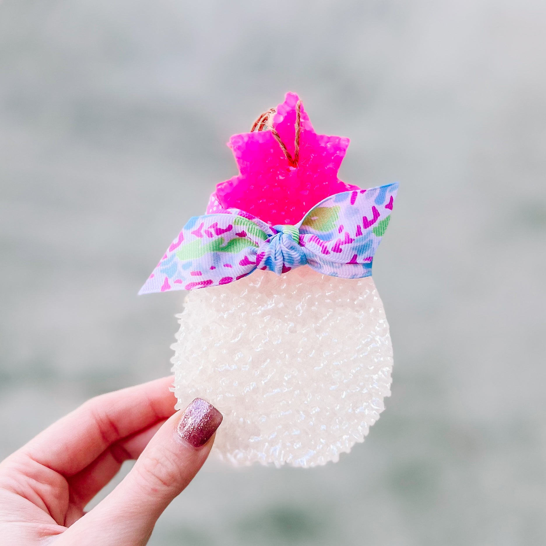 COCONUT HIBISCUS PINEAPPLE HOT PINK RIBBON FRESHIE