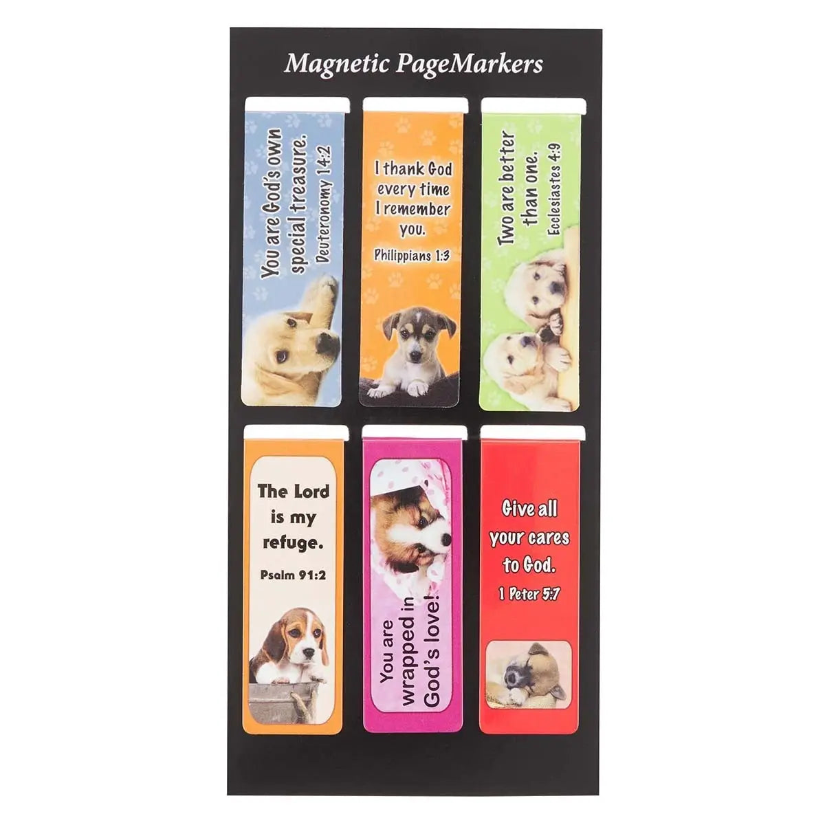 MAGNETIC BOOKMARKS WITH INSPIRATIONAL SAYINGS - SET OF 6