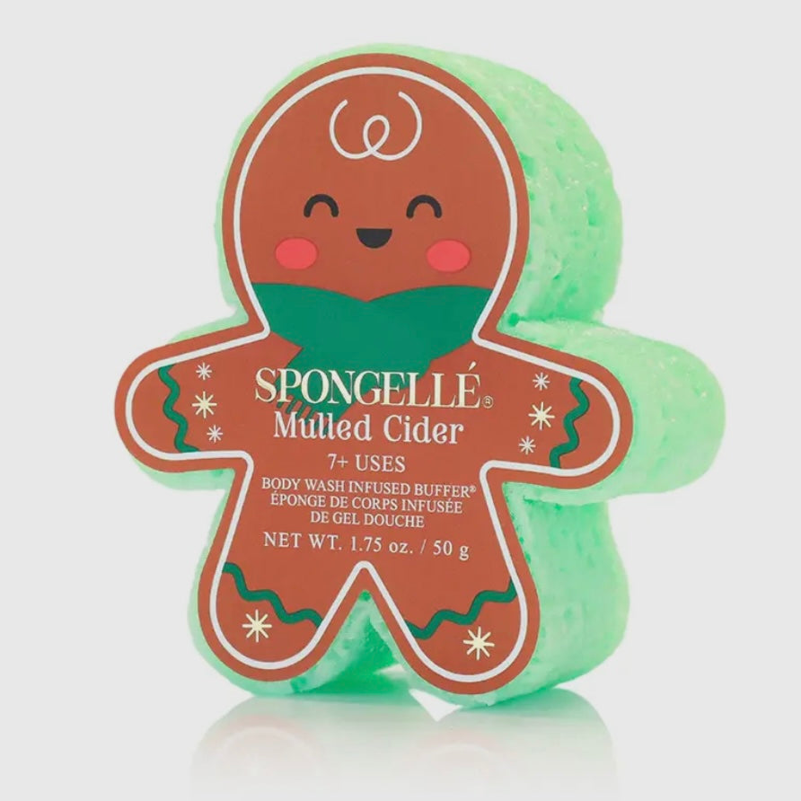 EVERYTHING NICE GINGERBREAD HOLIDAY GIFT SET BUFFER SOAPS SPONGELLE CHRISTMAS