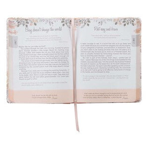 DEVOTIONAL WALKING IN GRACE FAUX LEATHER BOOK