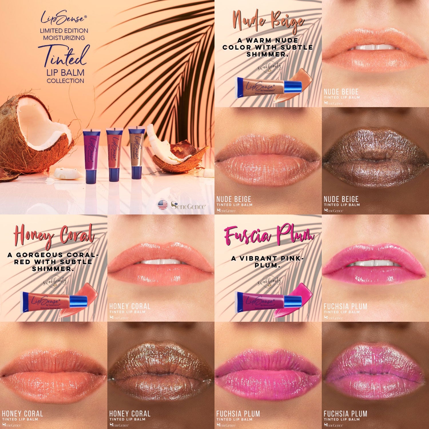 FUCHSIA PLUM TINTED LIP BALM LIPSENSE