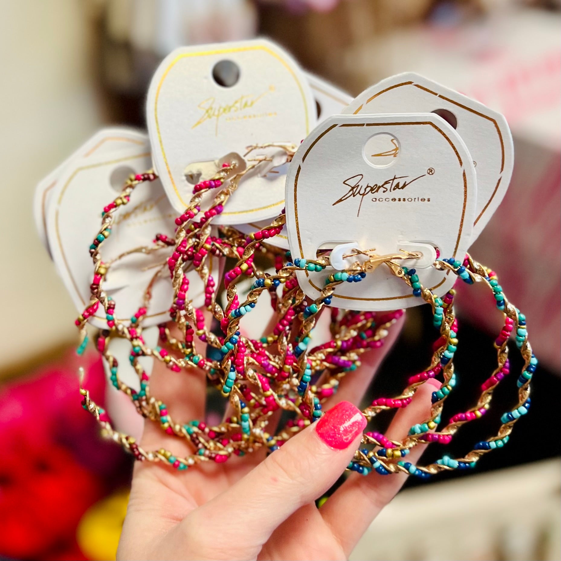 TWISTED HOOP EARRINGS- SALE