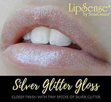 SILVER GLITTER LIPSENSE GLOSS