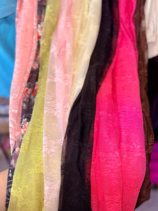 MESH LACE LUX LAYERING SEE THRU TOP LONG SLEEVE BLOUSE=GREAT FOR LAYERING UNDER TEES & OVERALLS, ETC.