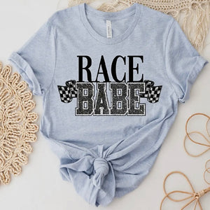 RACE BABE RACING CHECKERED FLAG TEE