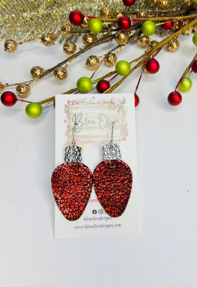 ORNAMENTS WITH SILVER TOPPERS HANDMADE EARRINGS BY B.O.D