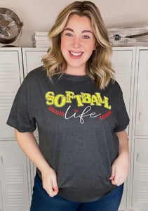 SOFTBALL LIFE GRAPHIC TEE