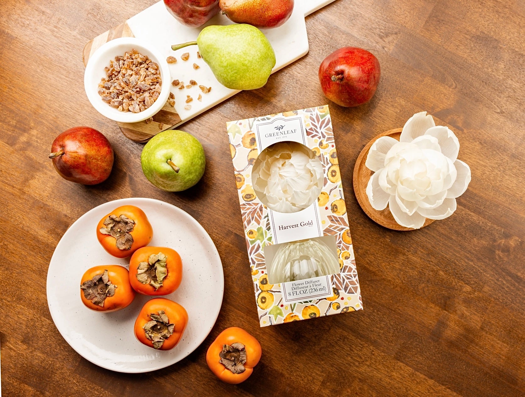 HARVEST GOLD SCENTED FLOWER DIFFUSER BY GREENLEAF