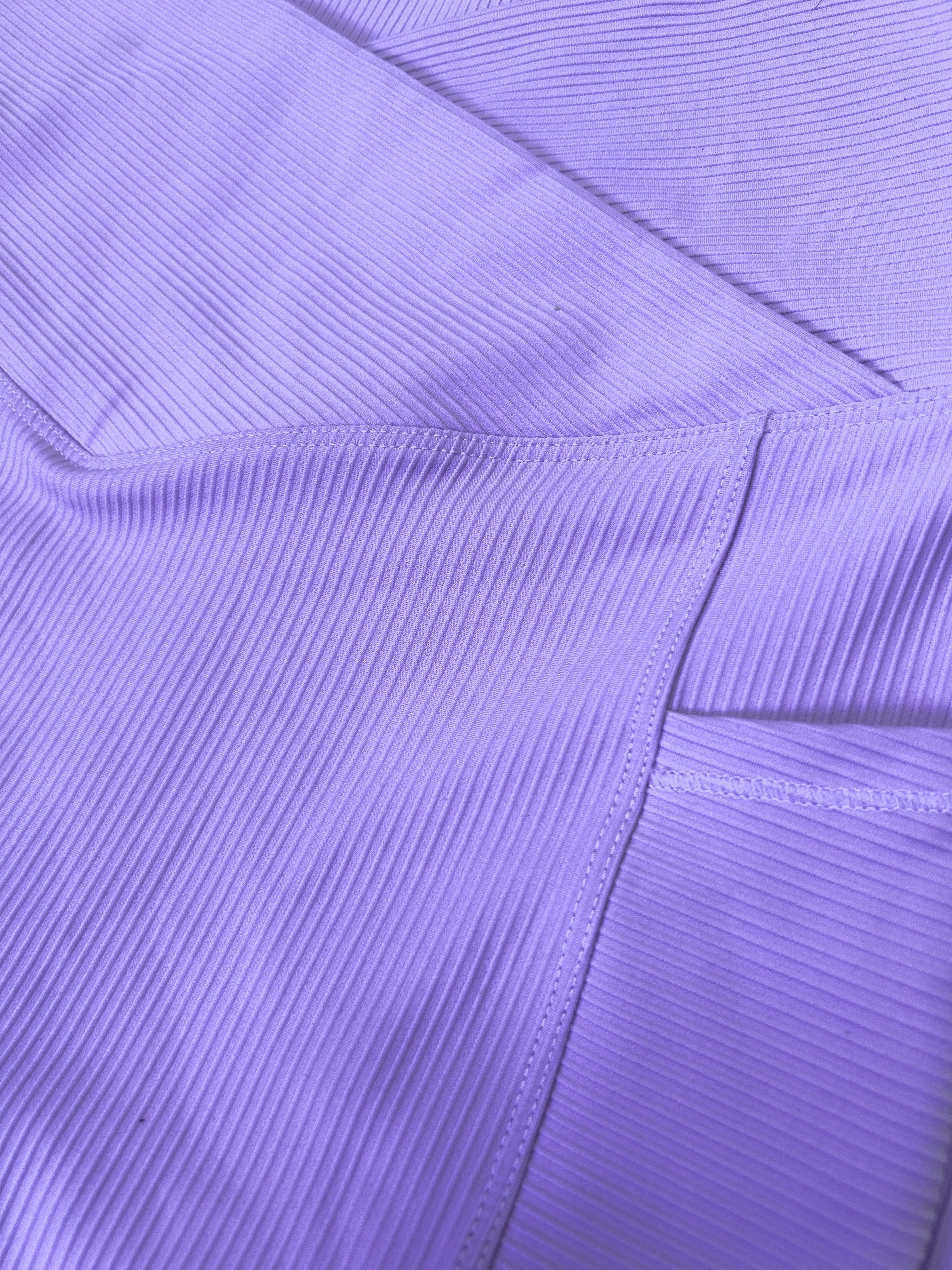 LILAC MOLLY MAX SCULPT DIAGONAL RIBBED LEGGINGS