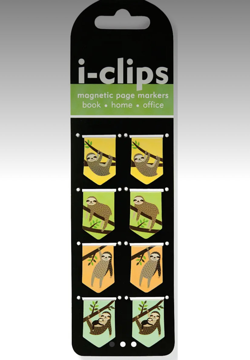 Sloths i-Clips Magnetic Page Markers PPP