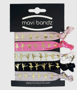 ELASTIC HAIR TIES 5 PC SET