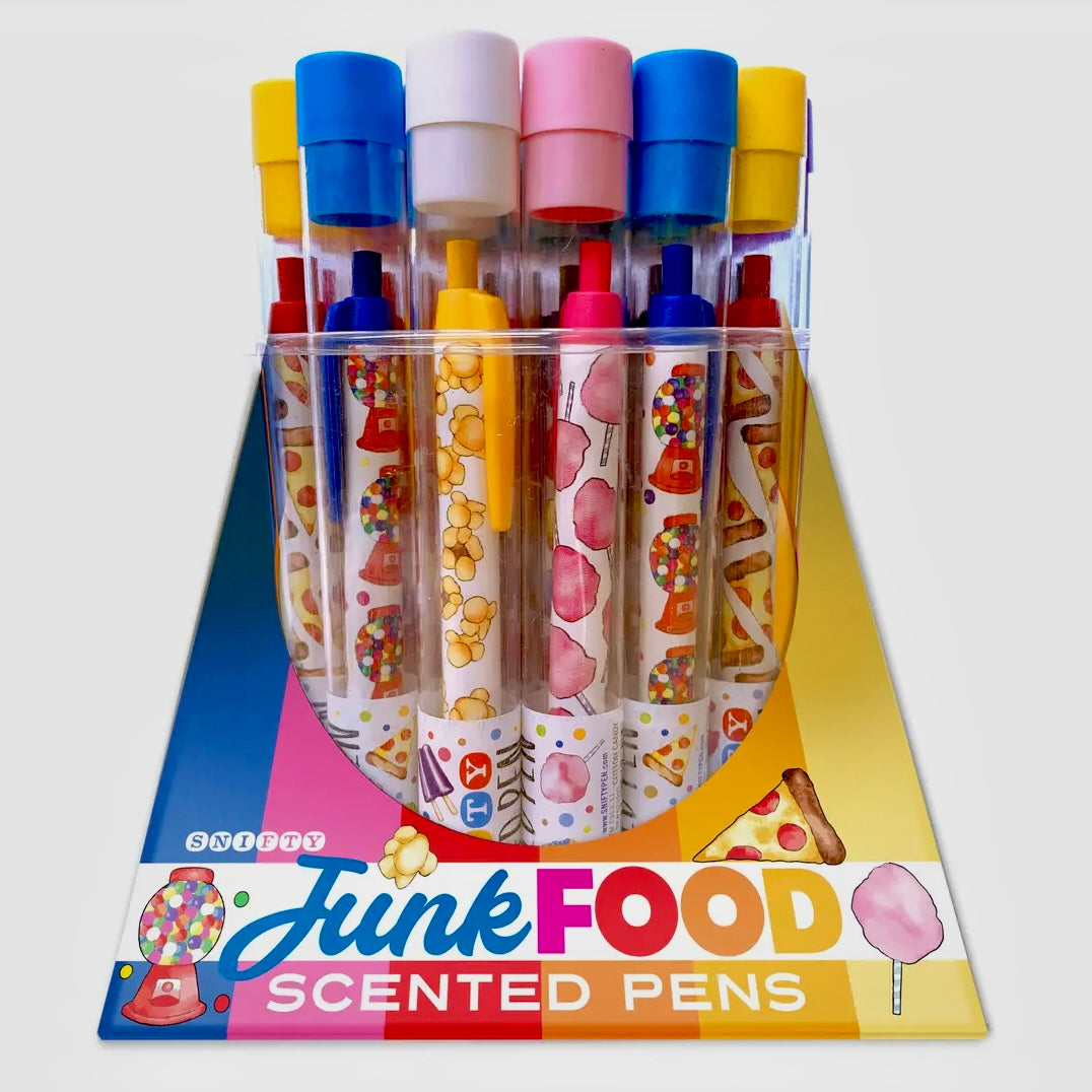 JUNK FOOD SCENTED WRITING PENS (TUBES)
