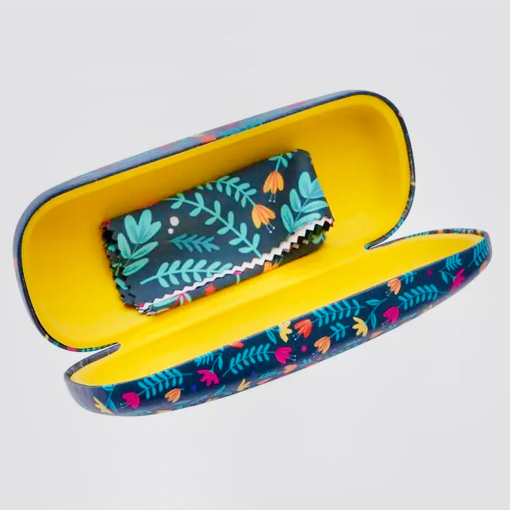 Good Vibes Only Glasses Case & Lens Cloth Cleaner