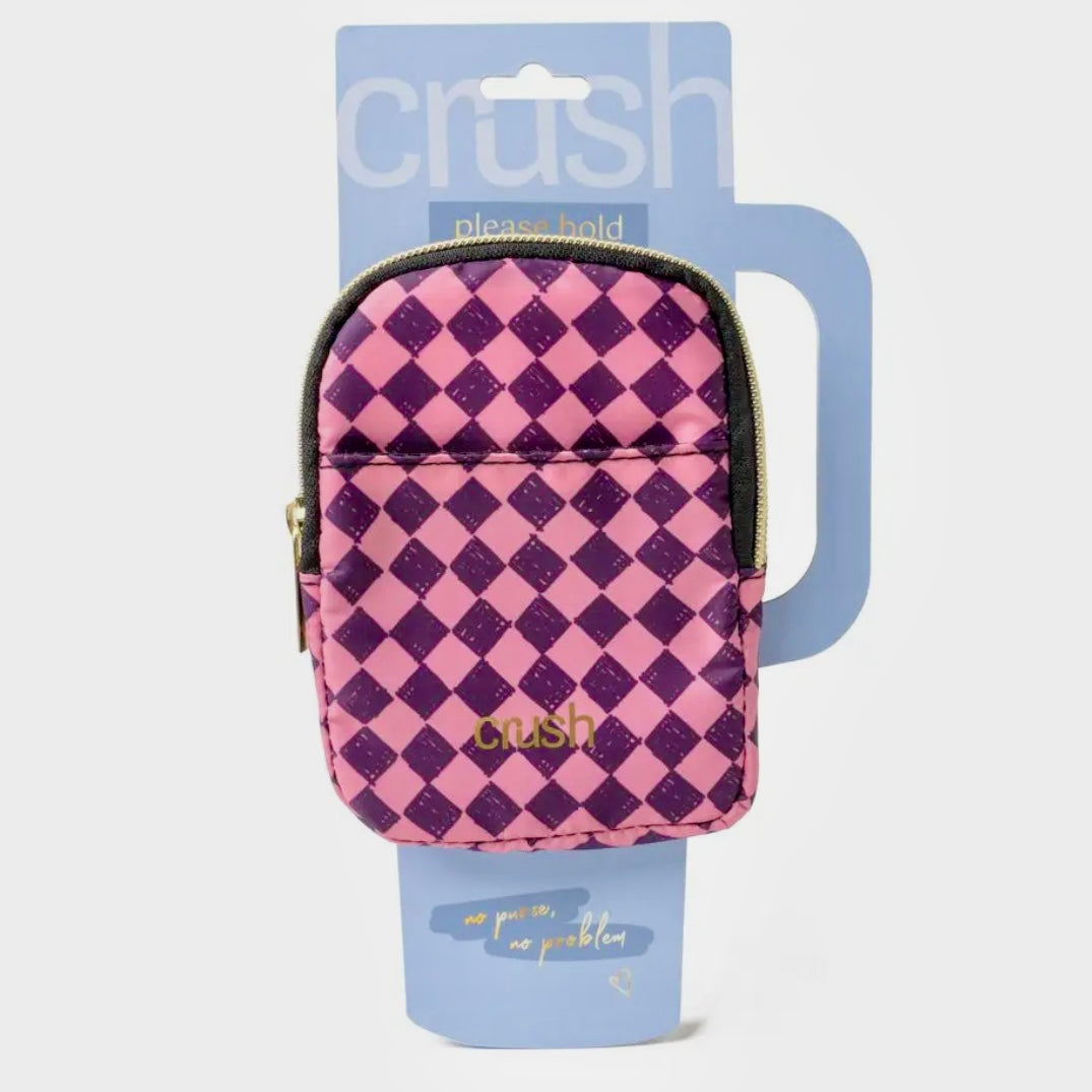 CRUSH WATER BOTTLE TUMBLER POUCH PLEASE HOLD