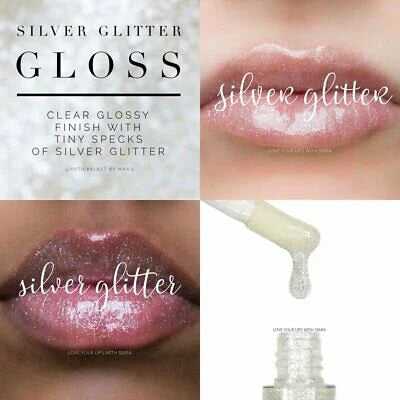 SILVER GLITTER LIPSENSE GLOSS