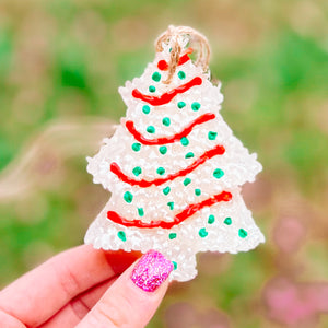 LITTLE DEBBIE CHRISTMAS TREE CAKE FRESHIE EMBELLISHED “Christmas Cake”